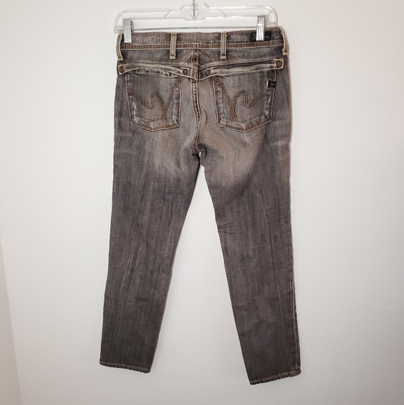 Citizens of Humanity Gray Exene Ankle Skinny Jeans Black Berlin 26 - Picture 4 of 5